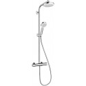 Showerpipe 160 1jet EcoSmart blanc/chromé