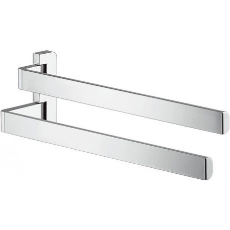 Porte-serviettes double chroméé
