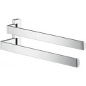 Porte-serviettes double chroméé
