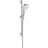 Set Douche Croma Select E 110 Vario / Unica'Croma 0,65m blanc/chromé