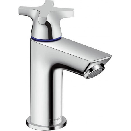 Robinet de lave-mains 70 eau froide sans tirette ni vidage chroméé