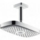 tête de douche Raindance Select E 300 2jet EcoSmart, bras plafond 100mm chroméé
