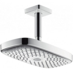 tête de douche Raindance Select E 300 2jet EcoSmart, bras plafond 100mm chroméé