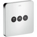 Set de finition ShowerSelect SoftCube pour robinet d'arrêt 3 sorties chroméé