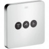 Set de finition ShowerSelect SoftCube pour robinet d'arrêt 3 sorties chroméé