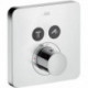 Set finition mitigeur therm ShowerSelect SoftCube encastréavec 2 sorties chromé 