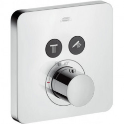 Set finition mitigeur therm ShowerSelect SoftCube encastréavec 2 sorties chromé 