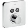 Set finition mitigeur therm ShowerSelect SoftCube encastréavec 2 sorties chromé 