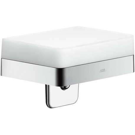 Distributeur de savon liquideavec tablette chroméé