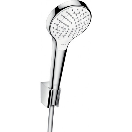 Set de douche S 1,25m/Croma Select S 110 Vario blanc/chromé