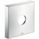 Rosace carrée 33 mm pour robinetterie encastrée 1 trouchroméé