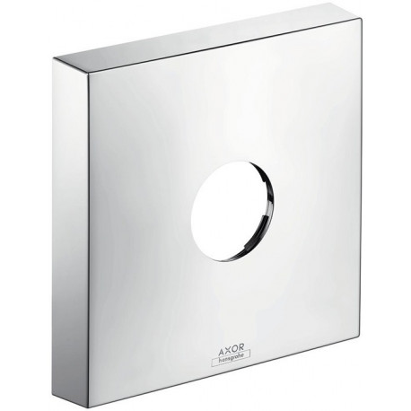 Rosace carrée 33 mm pour robinetterie encastrée 1 trouchroméé