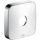 Rosace SoftCube 33 mm pour robinetterie encastrée 1 trouchroméé