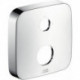 Rosace SoftCube 33mm pour robinetterie encastrée 2 trou s position 0-1-2 chromé 