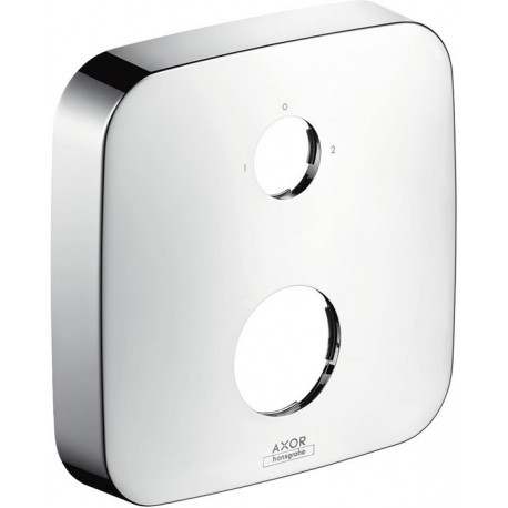 Rosace SoftCube 33mm pour robinetterie encastrée 2 trou s position 0-1-2 chromé 