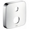Rosace SoftCube 33mm pour robinetterie encastrée 2 trou s position 0-1-2 chromé 