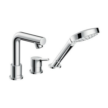 Set de finition mitigeur 3 trou s 200mm pour montage sur bord de baignoire chroméé