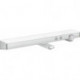 Thermostatique bain/douche blanc/chromé