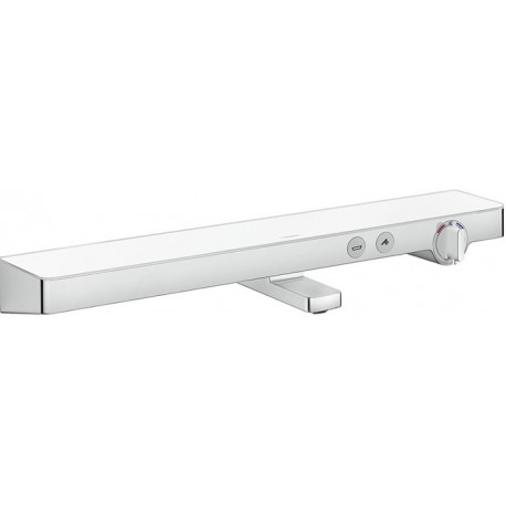 Thermostatique bain/douche blanc/chromé