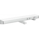 Thermostatique bain/douche blanc/chromé