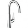 Mitigeur de cuisine 260, 1 jet aspect acier inox