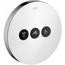 Set de finition ShowerSelect rond pour robinet d'arrêt 3 sorties chroméé