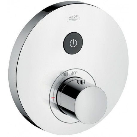 Set de finition mitigeur therm ShowerSelect rond encastréavec 1 sortie chroméé