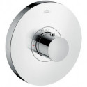 Set finition mitigeur thermostatique ShowerSelect rond encastré haut déb. chromé 