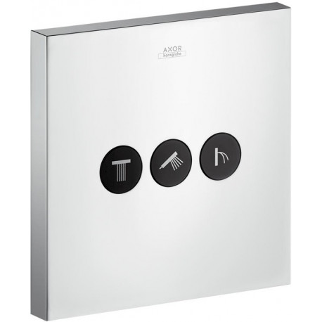 Set de finition ShowerSelect Square pour robinet d'arrêt 3 sorties chroméé