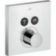 Set de finition mitigeur therm ShowerSelect Square encastréavec 2 sorties chromé 