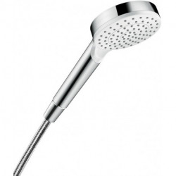 Douchette Crometta 1jet Green 6l/min blanc/chromé