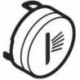 Bouton Baignoire blanc