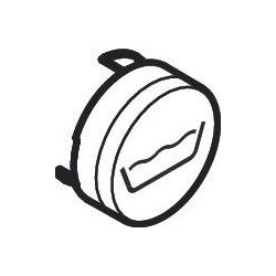 Bouton jet Rain large noir