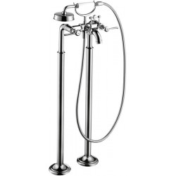 Mélongeur bain/ douche à pont poignées manettes chroméé