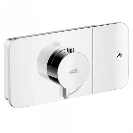 Set de finition pour mitigeur thermostatique encastréavec 1 sortie chroméé