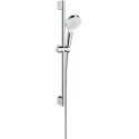 Set Crometta Vario Green 6 l/min / Unica'Croma 0,65m blanc/chromé