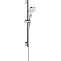 Set Crometta 1jet Green 6 l/min / Unica'Croma 0,65m blanc/chromé