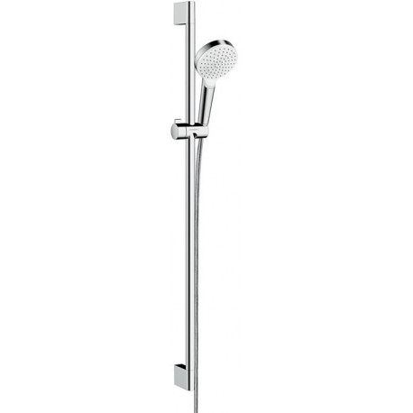 Set Crometta 1jet EcoSmart / Unica'Croma 0,90m blanc/chromé