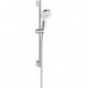 Set Crometta 1jet EcoSmart / Unica'Croma 0,65m blanc/chromé