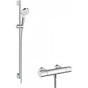 Combi Crometta Vario 0,90m/Ecostat 1001 CL blanc/chromé
