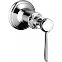 Set de finition robinet d’arrêt 1/2et 3/4poignée manette nickel brossé