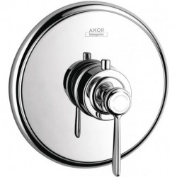 Set de finition pour mitigeur thermostatique encastré haut débit, nickel brossé