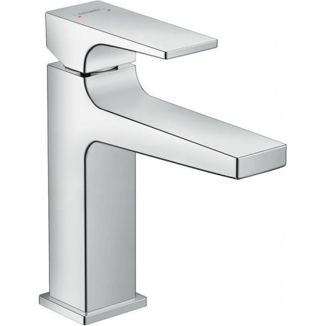 Mitigeur de lavabo 110 poignée manette, bonde Push-Open chromé