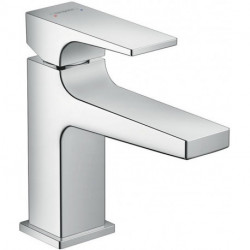 Mitigeur de lavabo 100 poignée manette bec court, bonde Push-Open chr