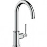 mitigeur cuisine aspect acier inox