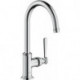 mitigeur lavabo 210 sans tirette ni vidage nickel brossé