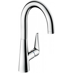 mitigeur de cuisine 220, 1 jet aspect acier inox