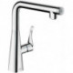 mitigeur de cuisine 260, 1 jet aspect acier inox