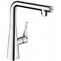 mitigeur de cuisine 260, 1 jet aspect acier inox