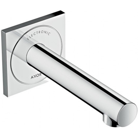 mitigeur de lavabo électronique encastré mural, bec 165 mm chroméé